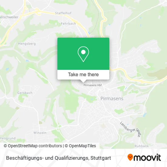 Карта Beschäftigungs- und Qualifizierungs
