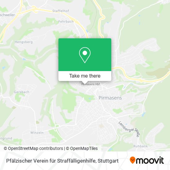 Pfälzischer Verein für Straffälligenhilfe map
