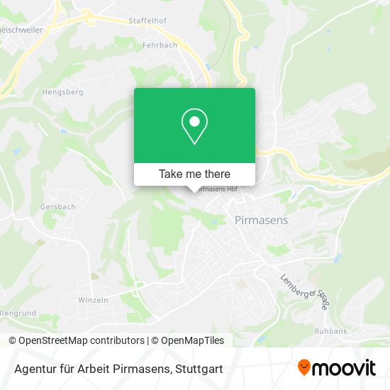 Agentur für Arbeit Pirmasens map