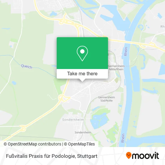 Карта Fußvitalis Praxis für Podologie