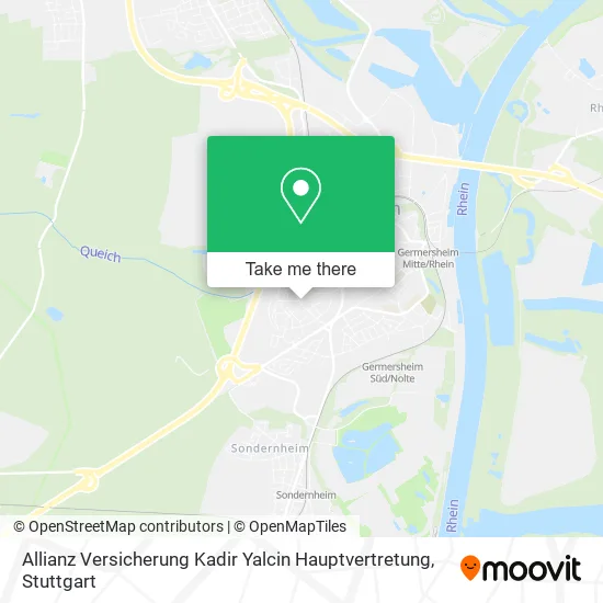 Карта Allianz Versicherung Kadir Yalcin Hauptvertretung