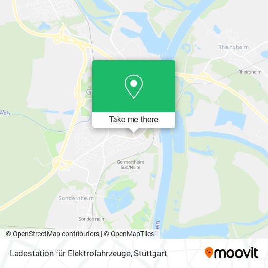 Ladestation für Elektrofahrzeuge map