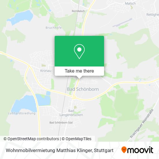 Карта Wohnmobilvermietung Matthias Klinger