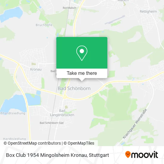 Карта Box Club 1954 Mingolsheim Kronau