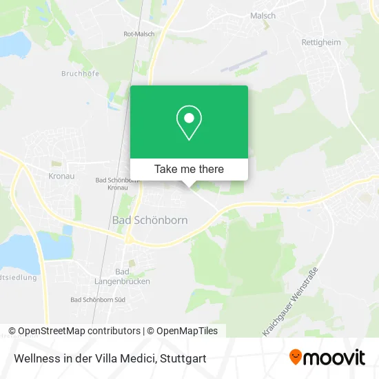 Карта Wellness in der Villa Medici