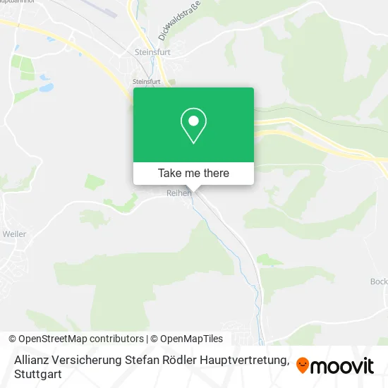 Карта Allianz Versicherung Stefan Rödler Hauptvertretung