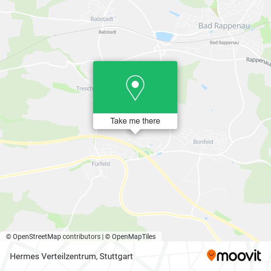 Hermes Verteilzentrum map