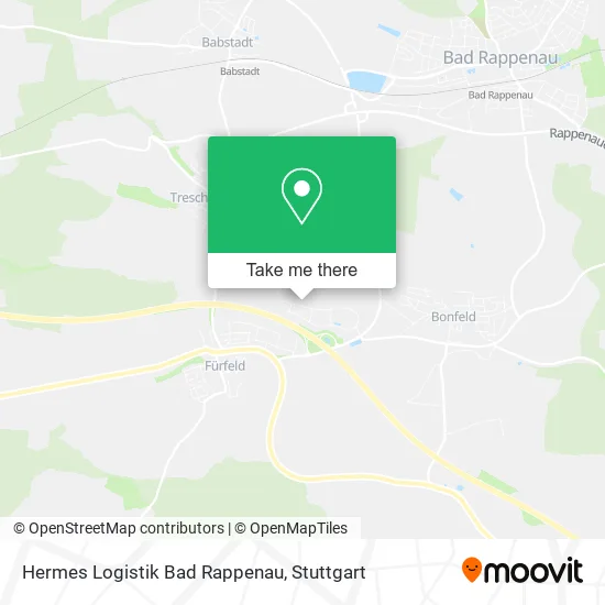 Карта Hermes Logistik Bad Rappenau