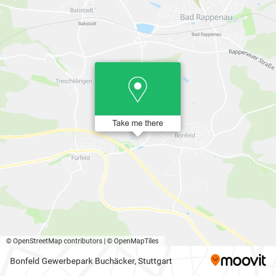 Карта Bonfeld Gewerbepark Buchäcker