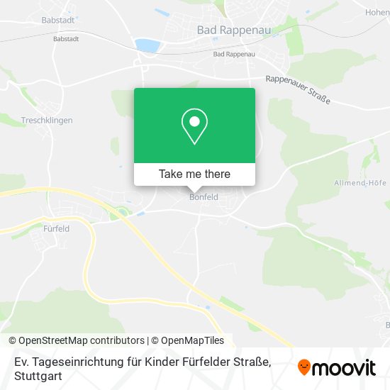 Карта Ev. Tageseinrichtung für Kinder Fürfelder Straße