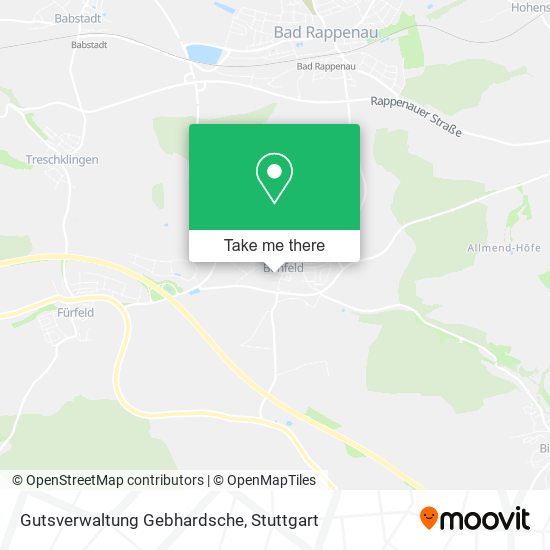 Gutsverwaltung Gebhardsche map