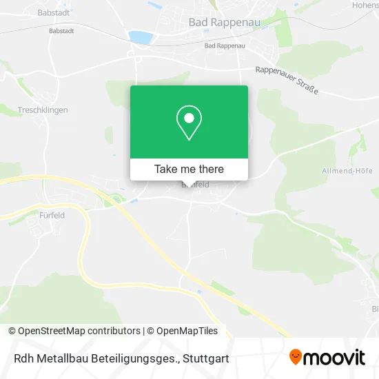 Карта Rdh Metallbau Beteiligungsges.
