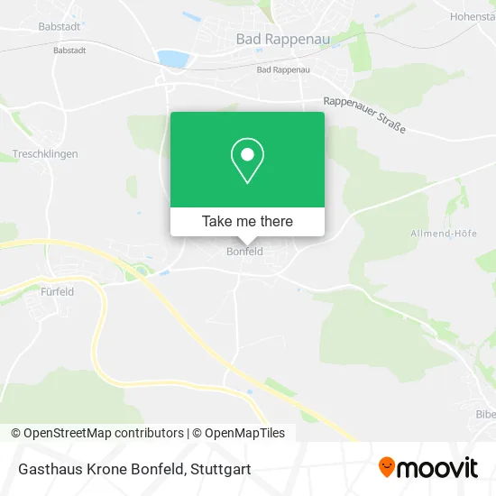 Карта Gasthaus Krone Bonfeld