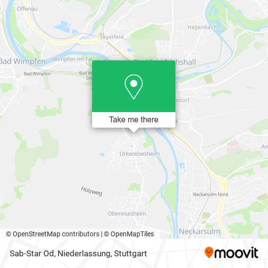 Sab-Star Od, Niederlassung map