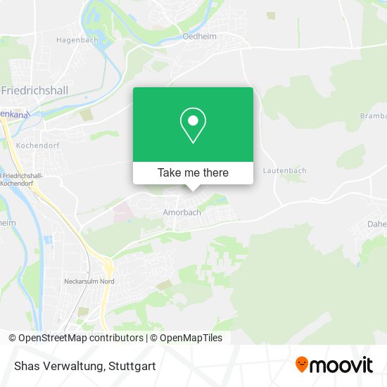 Карта Shas Verwaltung