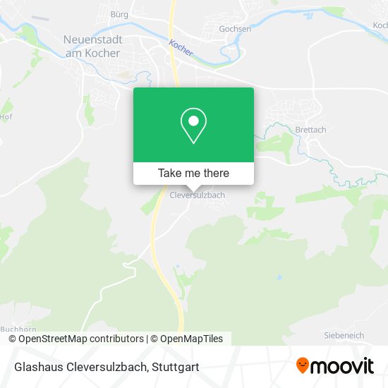 Glashaus Cleversulzbach map
