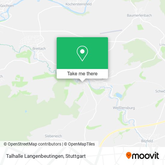 Talhalle Langenbeutingen map