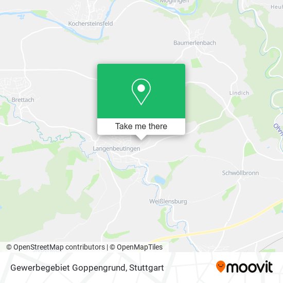 Gewerbegebiet Goppengrund map