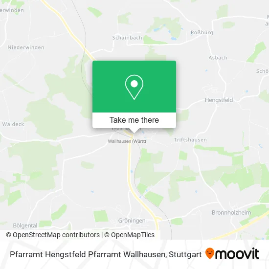 Карта Pfarramt Hengstfeld Pfarramt Wallhausen