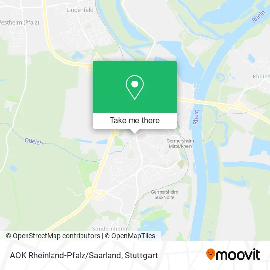 Карта AOK Rheinland-Pfalz/Saarland