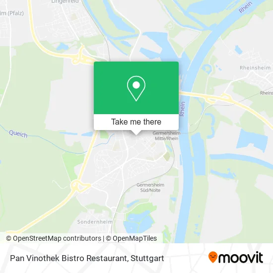 Карта Pan Vinothek Bistro Restaurant