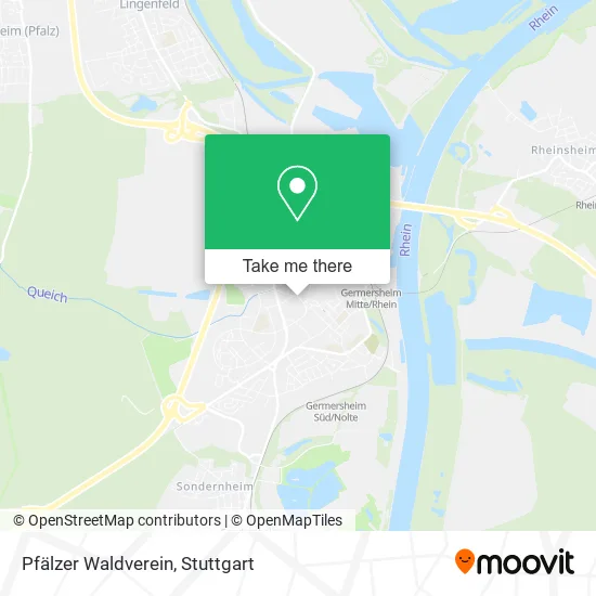 Карта Pfälzer Waldverein