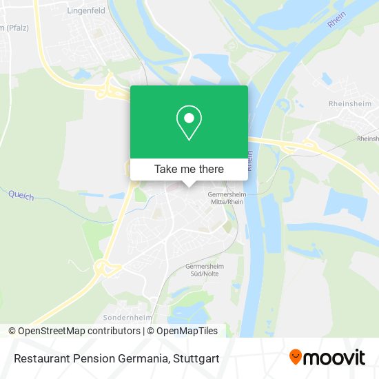 Карта Restaurant Pension Germania