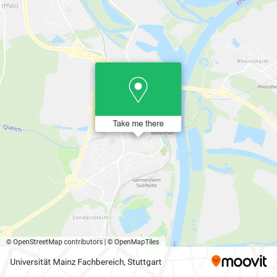 Карта Universität Mainz Fachbereich