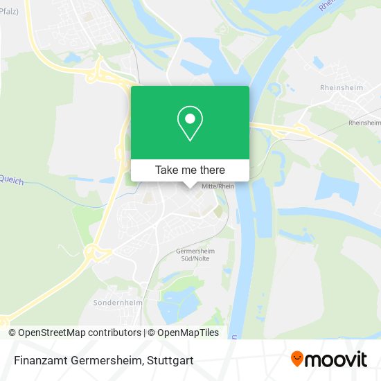 Finanzamt Germersheim map