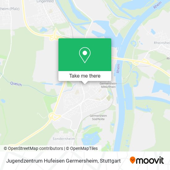 Карта Jugendzentrum Hufeisen Germersheim