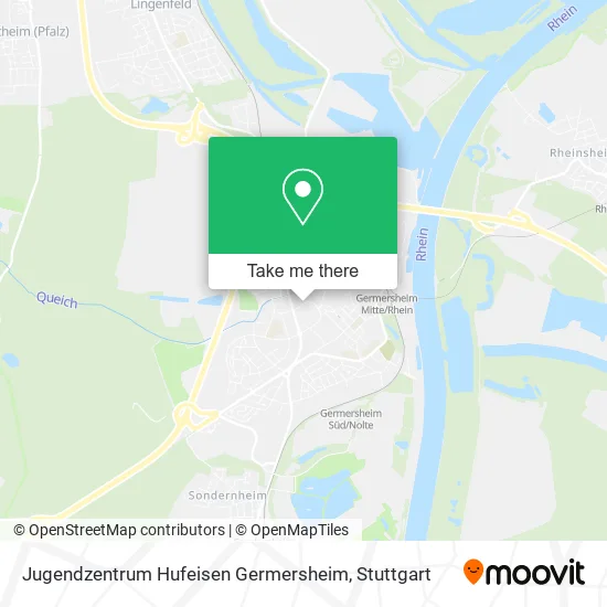 Карта Jugendzentrum Hufeisen Germersheim