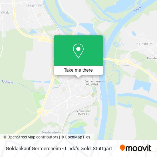 Goldankauf Germersheim - Linda's Gold map