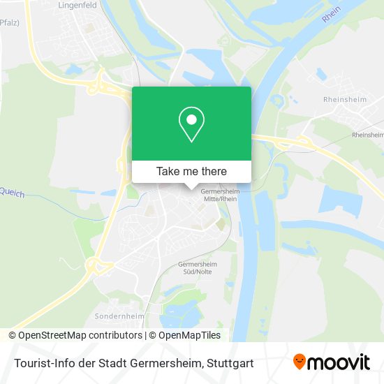 Карта Tourist-Info der Stadt Germersheim