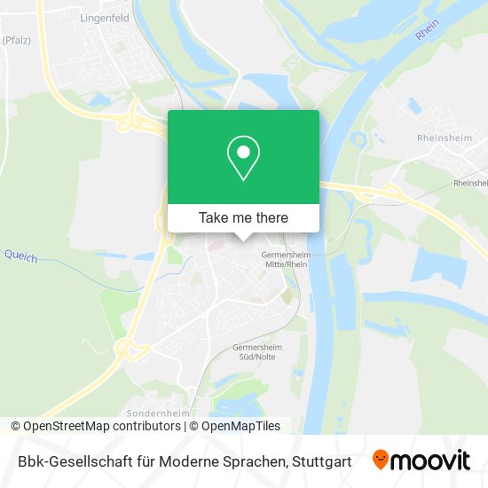 Bbk-Gesellschaft für Moderne Sprachen map