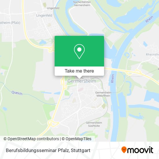 Berufsbildungsseminar Pfalz map