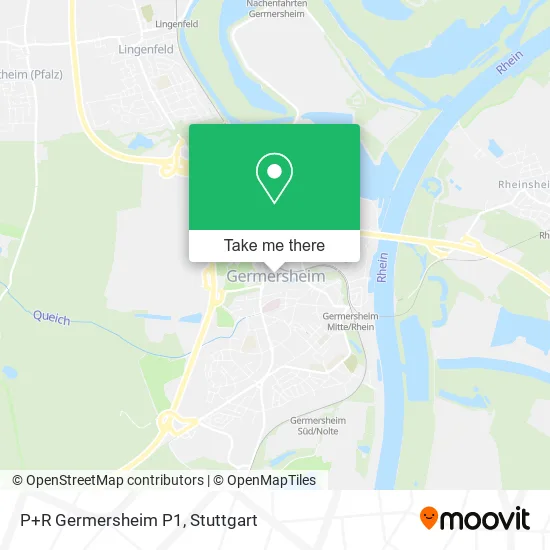 Карта P+R Germersheim P1