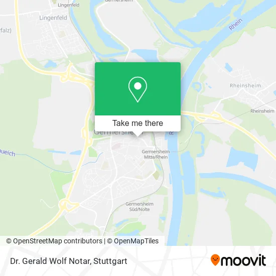 Карта Dr. Gerald Wolf Notar