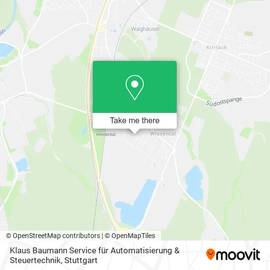 Карта Klaus Baumann Service für Automatisierung & Steuertechnik