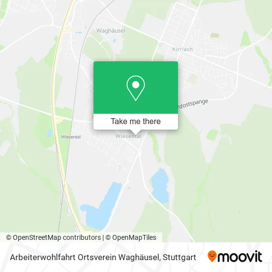 Карта Arbeiterwohlfahrt Ortsverein Waghäusel