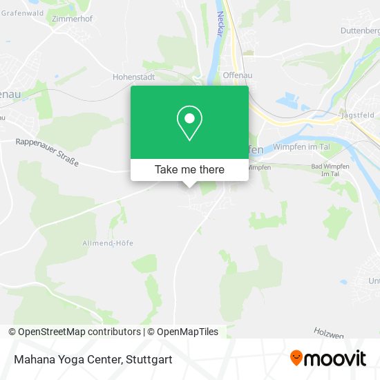 Mahana Yoga Center map