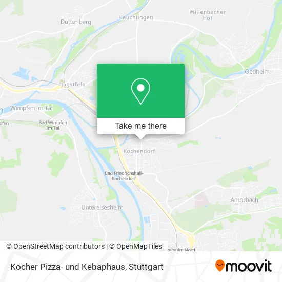 Карта Kocher Pizza- und Kebaphaus