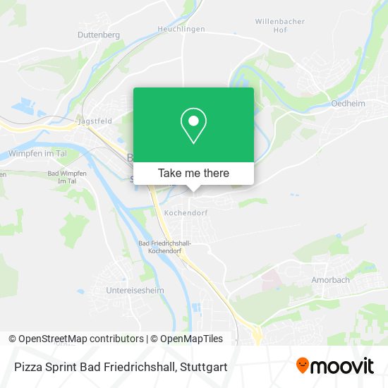 Pizza Sprint Bad Friedrichshall map
