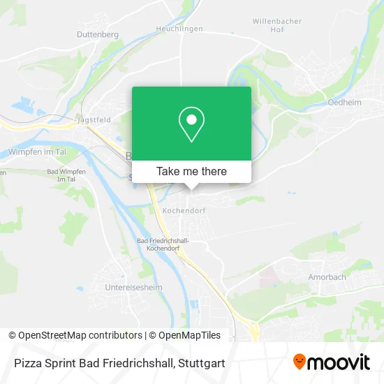 Карта Pizza Sprint Bad Friedrichshall