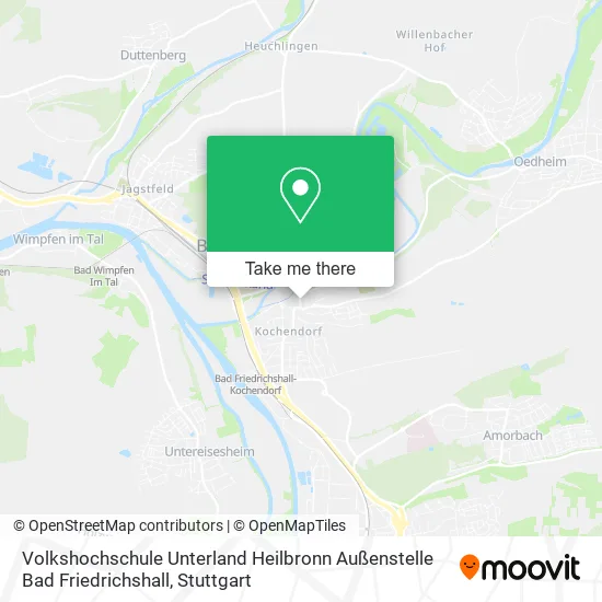 Карта Volkshochschule Unterland Heilbronn Außenstelle Bad Friedrichshall