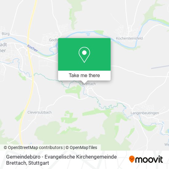 Gemeindebüro - Evangelische Kirchengemeinde Brettach map