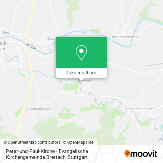 Peter-und-Paul-Kirche - Evangelische Kirchengemeinde Brettach map