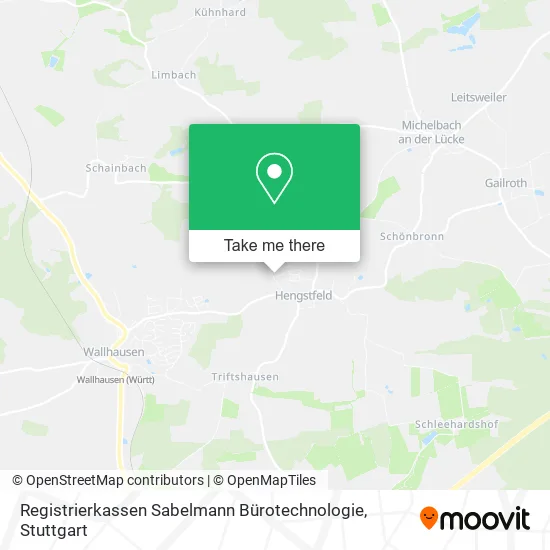 Карта Registrierkassen Sabelmann Bürotechnologie