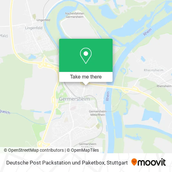 Карта Deutsche Post Packstation und Paketbox