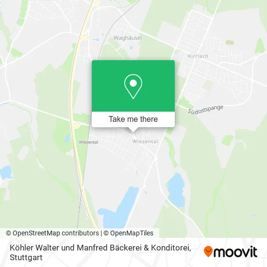 Карта Köhler Walter und Manfred Bäckerei & Konditorei