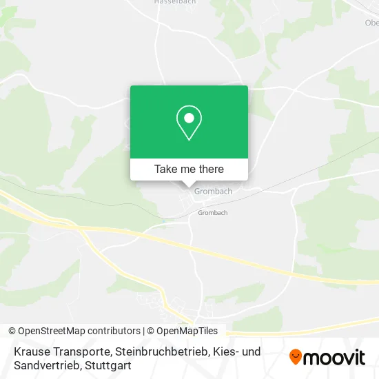 Карта Krause Transporte, Steinbruchbetrieb, Kies- und Sandvertrieb